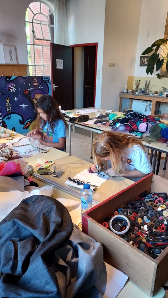 Textiellessen voor kinderen