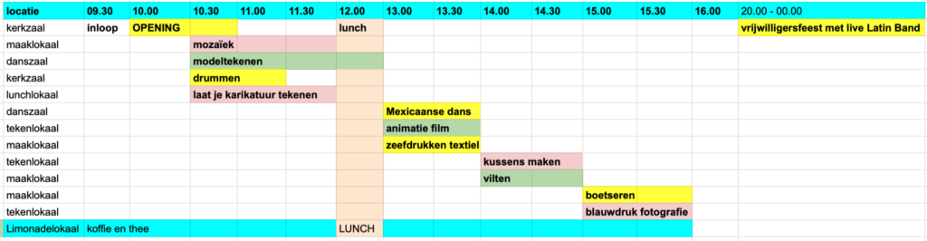 Gratis workshops Open Monumentendag